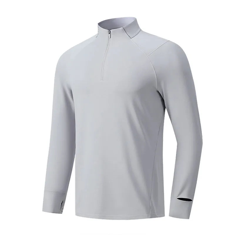 Men Women Compression Running Long Base T Shirt Fitness Sport Basketball Football Zipper Soccer Training Gym Bottom Clothes 109