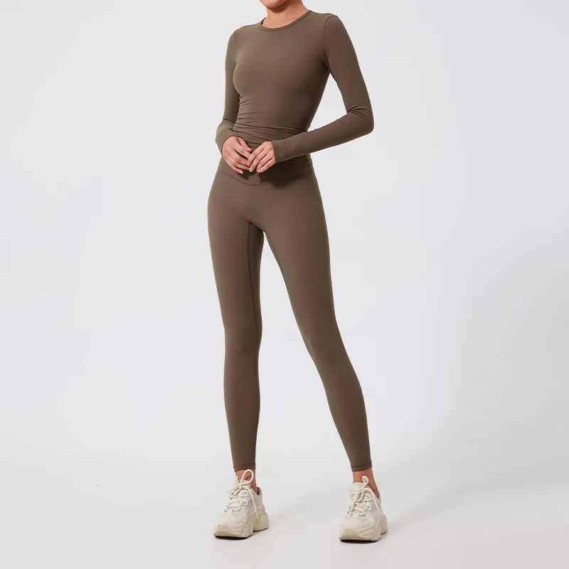 Hearuisavy Yoga Suit Quick-Dry Gym Set