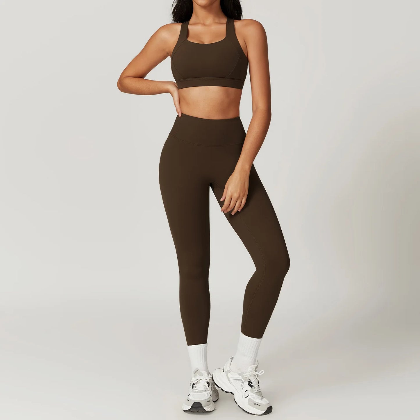 Set 2PCS Sports Suit Women Gym