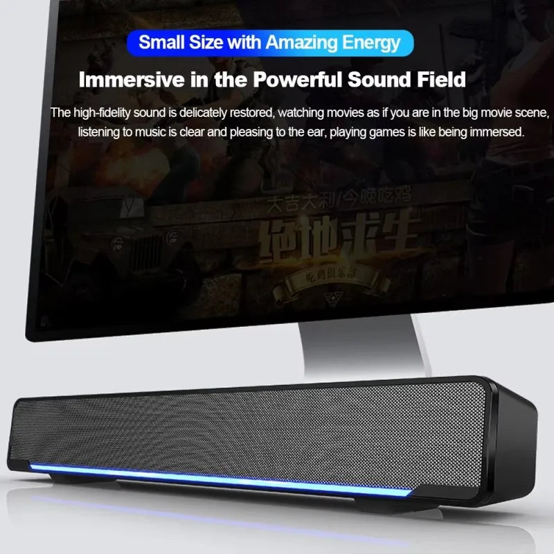Esports Bluetooth Speakers Dsp Bass Mini Desktop Computer Sound Bar For Laptop TV