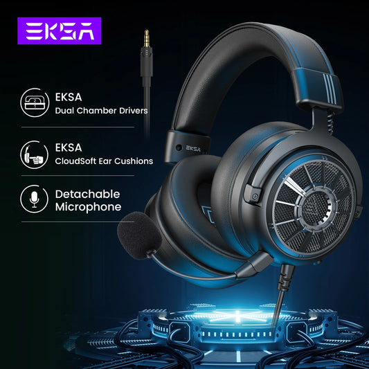 EKSA E5000 Wired Gaming Headset Over-Ear Stereo Gamer Headphones