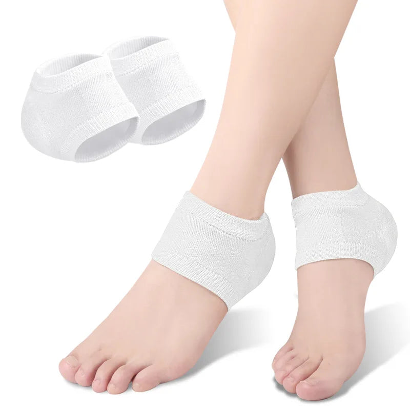 Pads Heel Cups Plantar Fasciitis Support Feet Care Skin Repair Cushion Half-yard Socks
