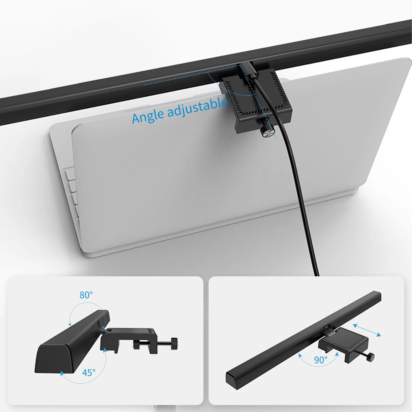 Led Rechargeable Table Lamp PC Monitor Screen Light Bar