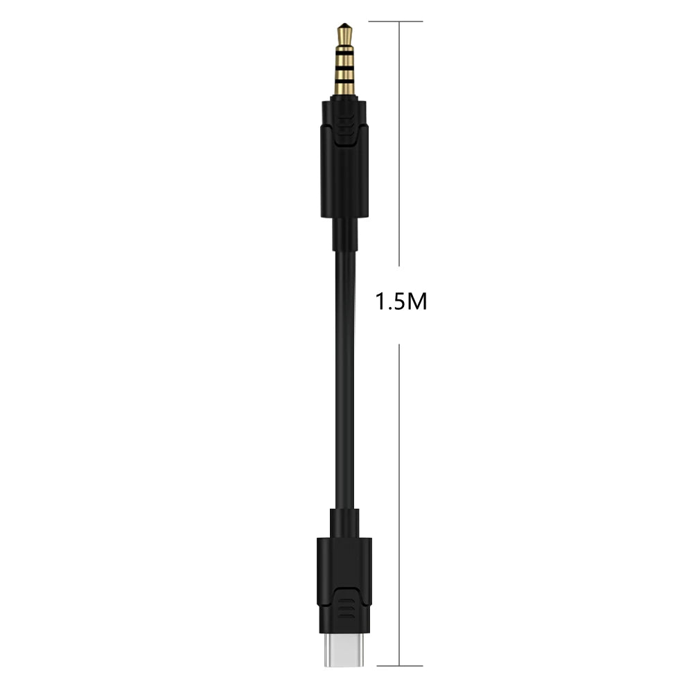 EKSA Type C to 3.5mm Audio Cable / Type C to Type C Cable / Type C Female to USB Cable for E5000 Pro 3in1 Gaming Headset Gamer