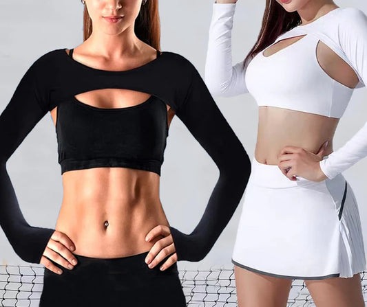 Ultra-thin Sexy Cropped Shirts For Fitness Sports Shrug
