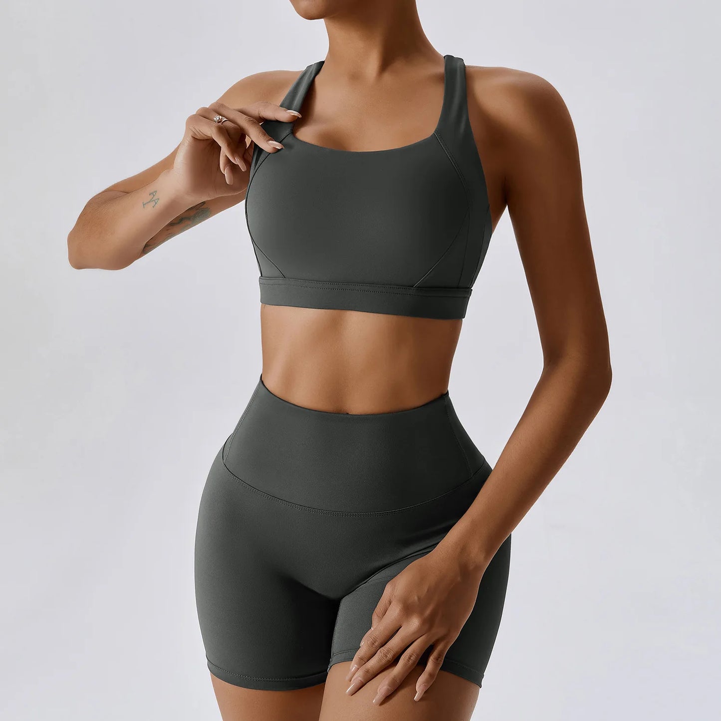 Set 2PCS Sports Suit Women Gym