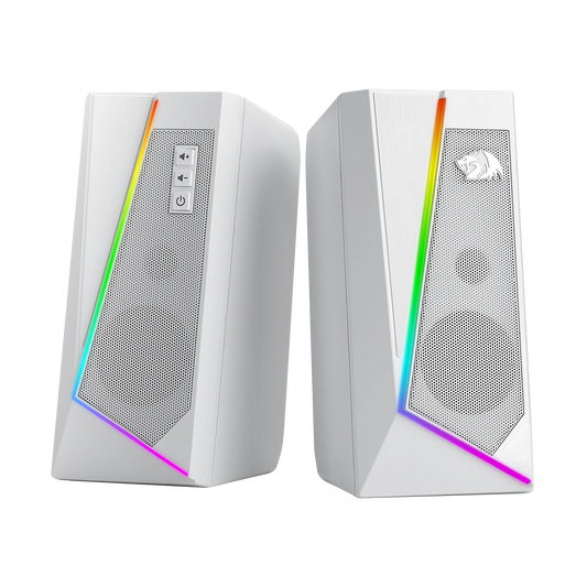 Redragon GS520 RGB Desktop Speakers, 2.0 Channel PC Stereo Speaker