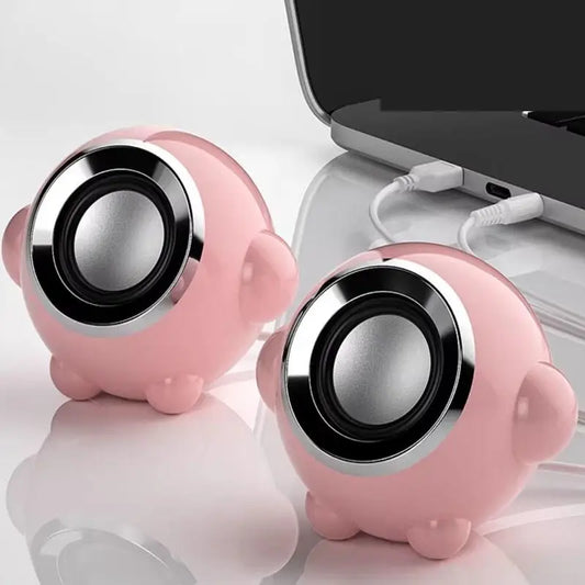 Pink Computer Speakers For PC Laptop