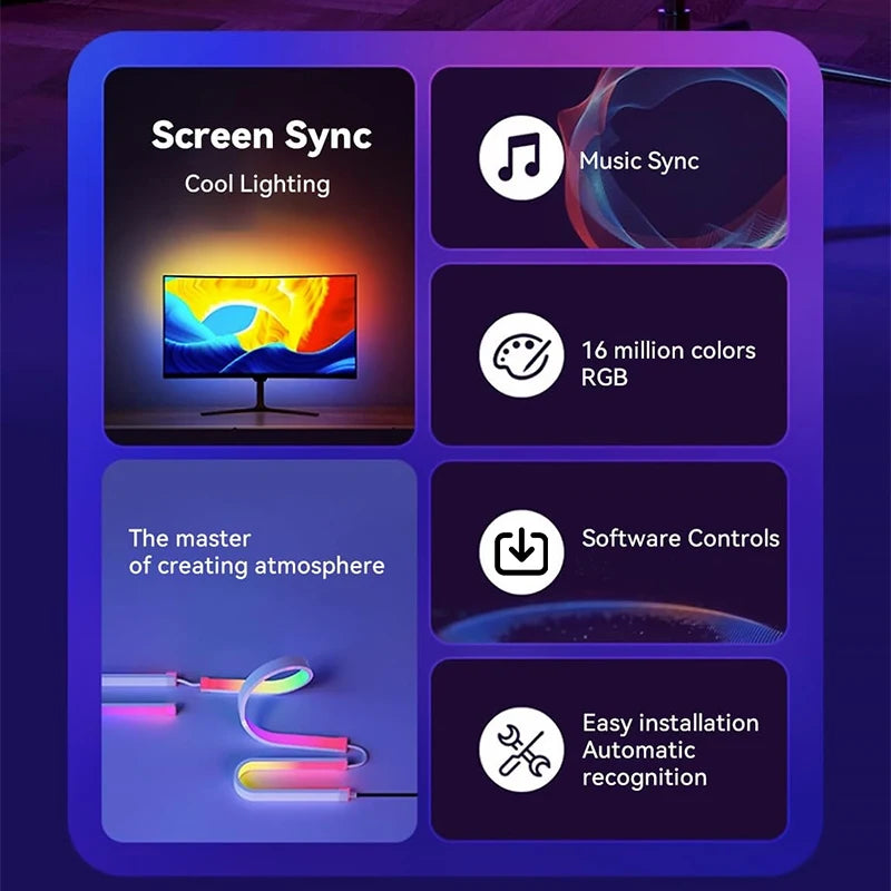 Computer Screen Synchronization Light Strip Monitor Ambilight