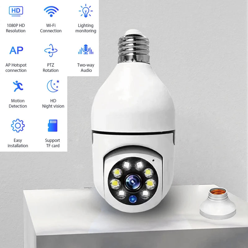 Smart Home 2.4G E27 Bulb Wifi Surveillance