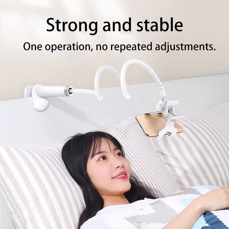 Phone Clip on Stand Holder with Grip Flexible Long Arm Gooseneck