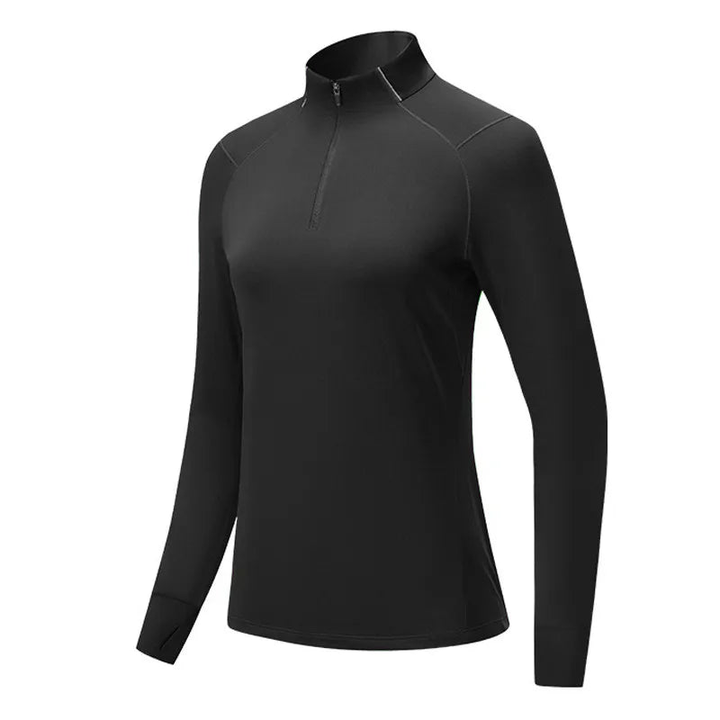 Men Women Compression Running Long Base T Shirt Fitness Sport Basketball Football Zipper Soccer Training Gym Bottom Clothes 109