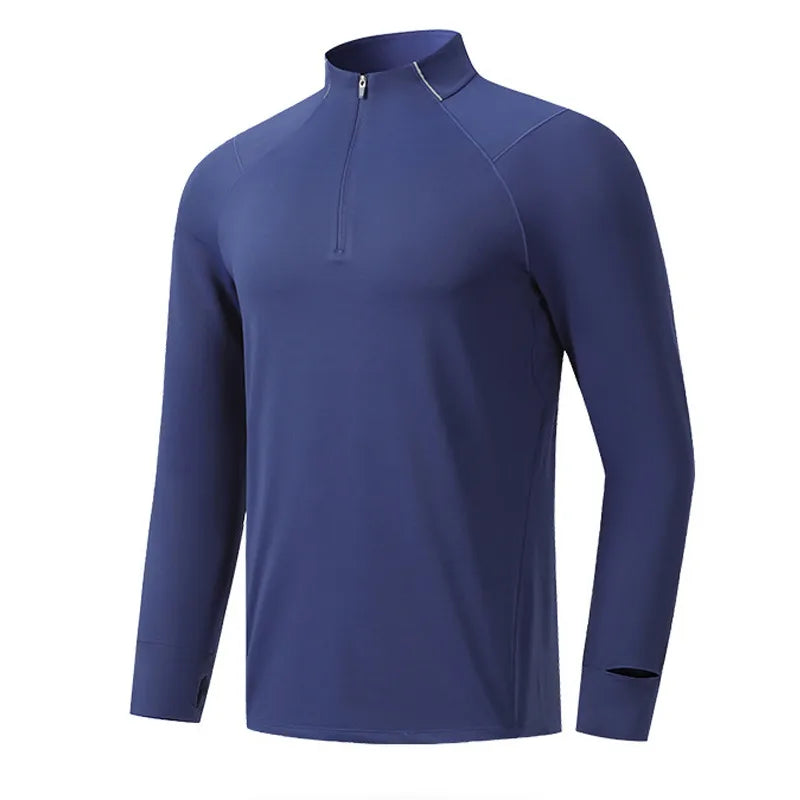 Men Women Compression Running Long Base T Shirt Fitness Sport Basketball Football Zipper Soccer Training Gym Bottom Clothes 109