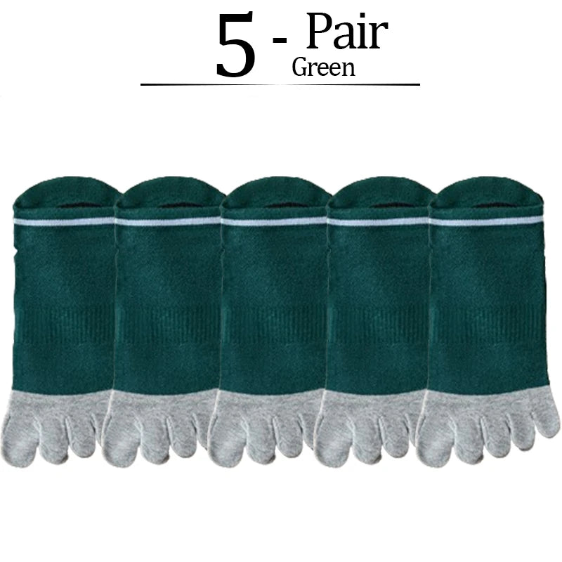 5 Pairs Man Toe Boat Socks