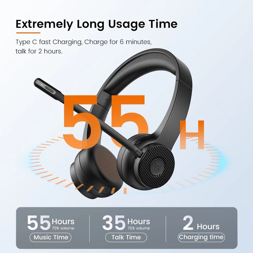EKSA - H16 Bluetooth 5.2 Headsets