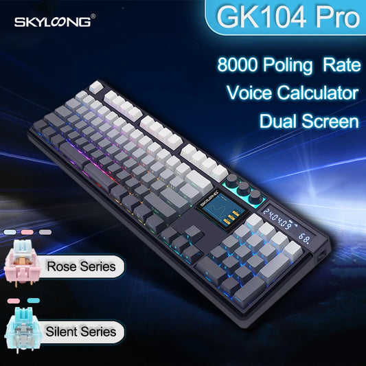 SKYLOONG GK104 Pro Full-Size 3-Mode Wireless Mechanical Keyboard