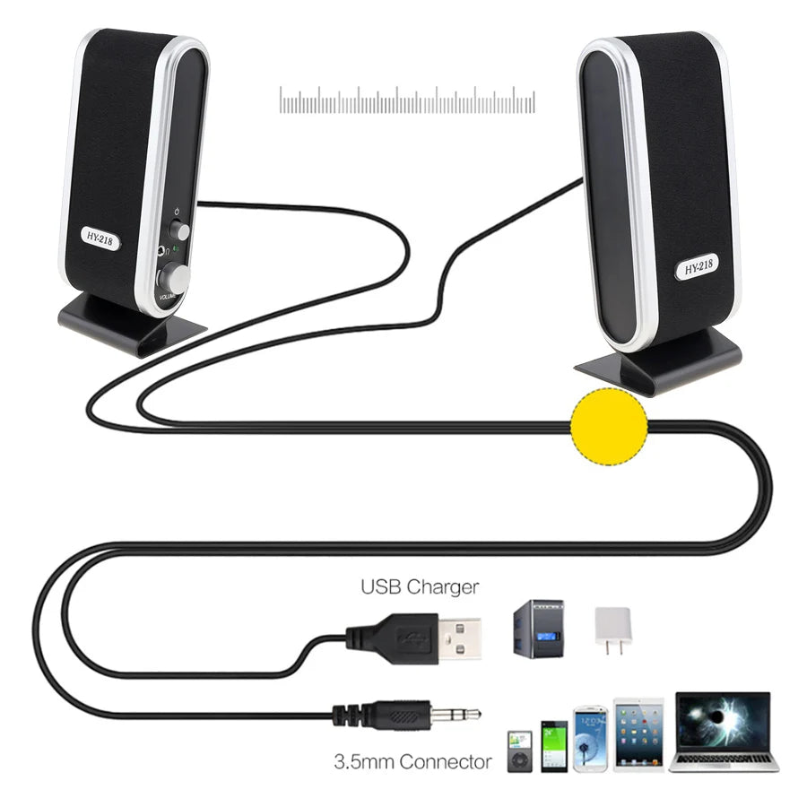 Portable Loud Speaker for PC Laptop Computer M AC
