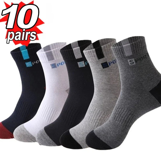 10pairs Breathable Cotton Sports