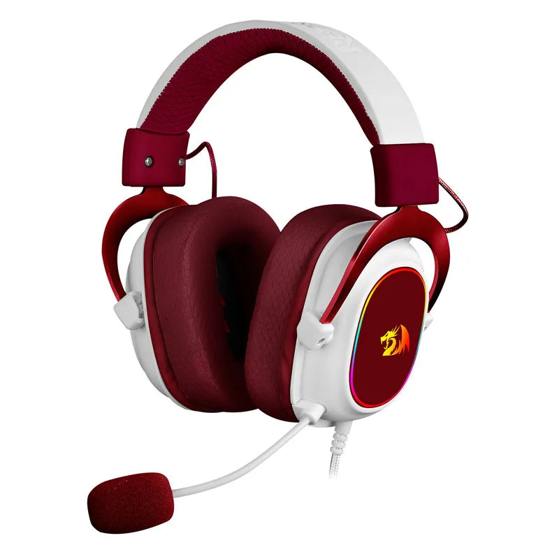 Redragon Pink Earpiece RGB Wired Gaming Headset - 7.1 Surround Sound Multi Platforms