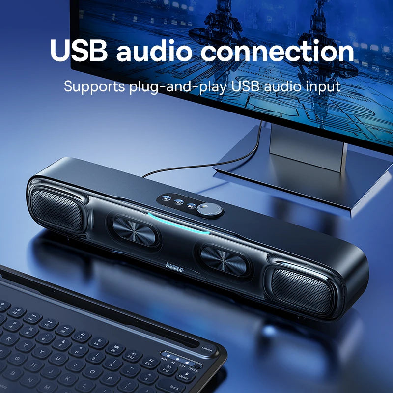 Baseus DS10 Portable Soundbar Speaker Bluetooth 5.3 4-Unit Driver Audio 3D Soundscape Surround