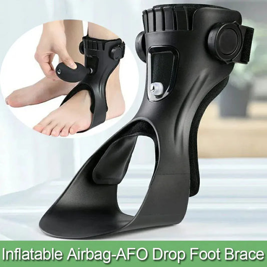 1PC AFO Drop Foot Brace Orthosis Ankle Support-With Comfortable Inflatable Airbag