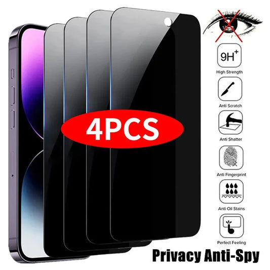 4PCS Privacy Screen Protector For iPhones