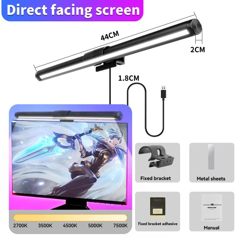 Curved LED Monitor Light Bar Rgb