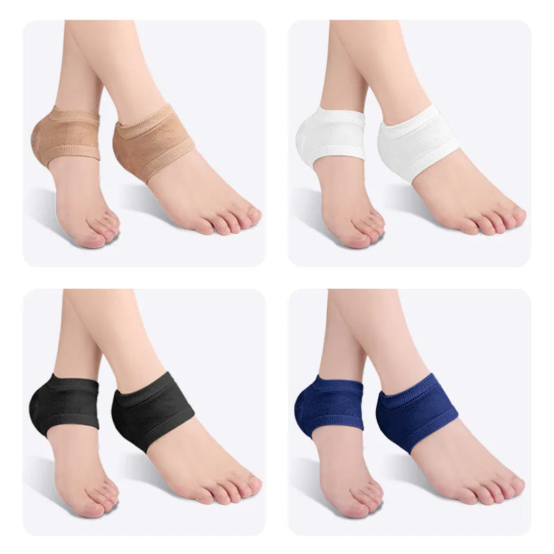 Pads Heel Cups Plantar Fasciitis Support Feet Care Skin Repair Cushion Half-yard Socks