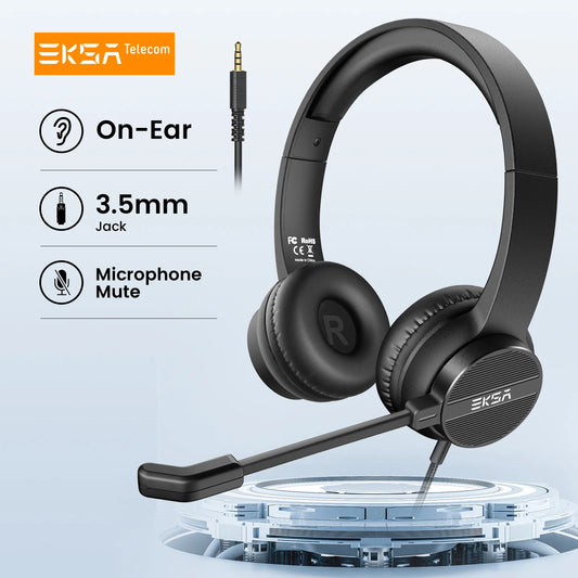 EKSA H12 Wired Headphones with Microphone