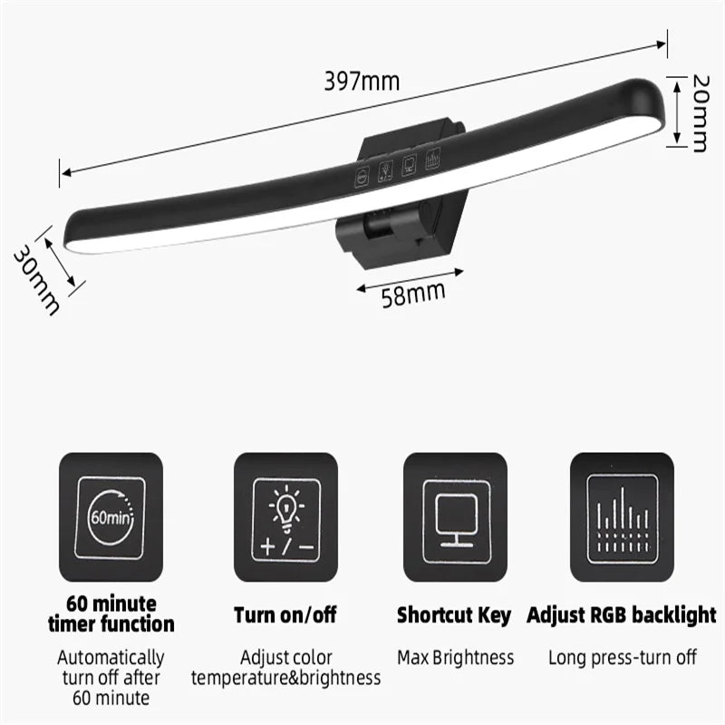 Curved LED Monitor Light Bar Rgb