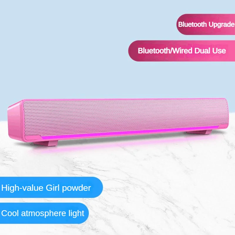 Esports Bluetooth Speakers Dsp Bass Mini Desktop Computer Sound Bar For Laptop TV