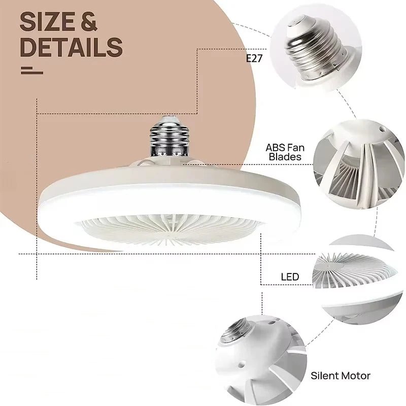 ﻿ Smart 2 In 1 Ceiling Fan With Remote Control Lighting