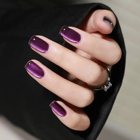 24pcs Cat's Eye Fake Nails