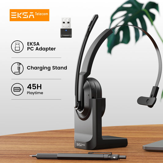 EKSA - H5 Bluetooth 5.0 Headsets, PC Wireless Headphones