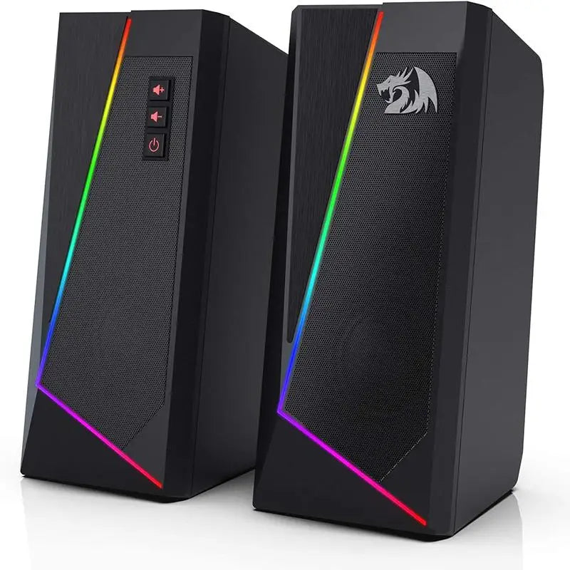 Redragon GS520 RGB Desktop Speakers, 2.0 Channel PC Stereo Speaker