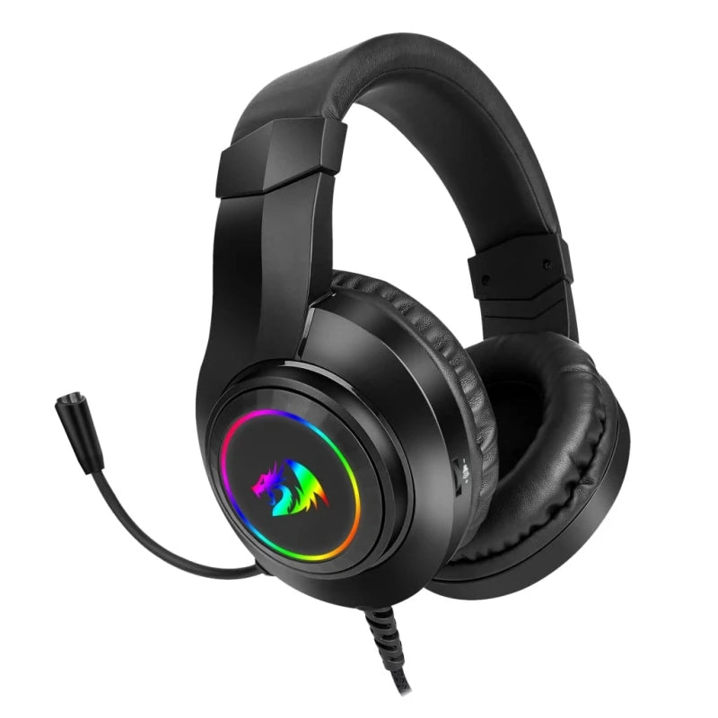 Redragon H260 RGB Gaming Headset Microphone Wired Compatible with Xbox One Nintendo Switch PS4 PS5 PCs Laptops Nintendo Switch