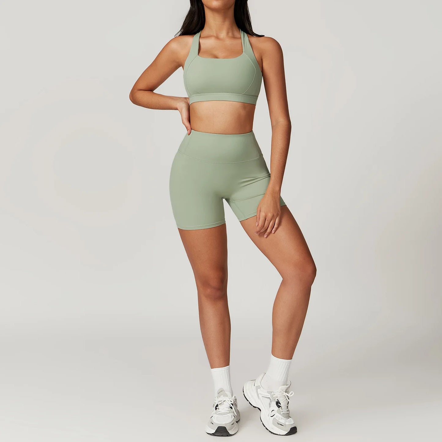 Set 2PCS Sports Suit Women Gym
