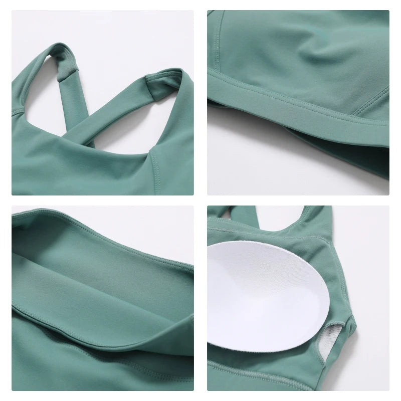 Set 2PCS Sports Suit Women Gym