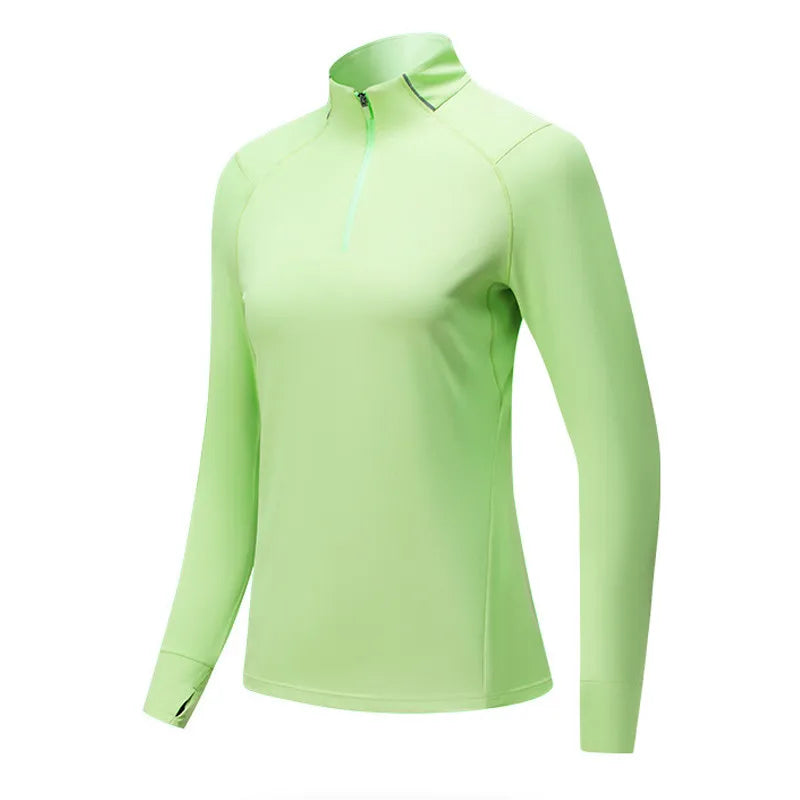 Men Women Compression Running Long Base T Shirt Fitness Sport Basketball Football Zipper Soccer Training Gym Bottom Clothes 109