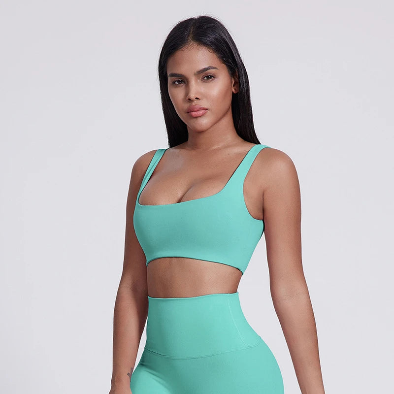 Sexy U-Neck Sports Bra Gym Workout