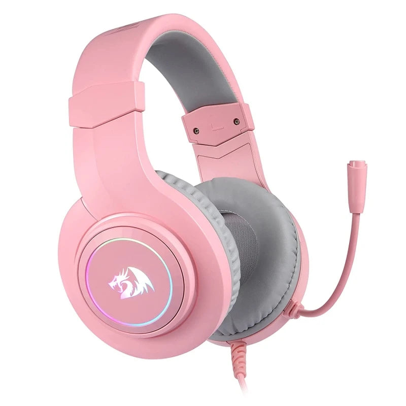 Redragon H260 RGB Gaming Headset Microphone Wired Compatible with Xbox One Nintendo Switch PS4 PS5 PCs Laptops Nintendo Switch
