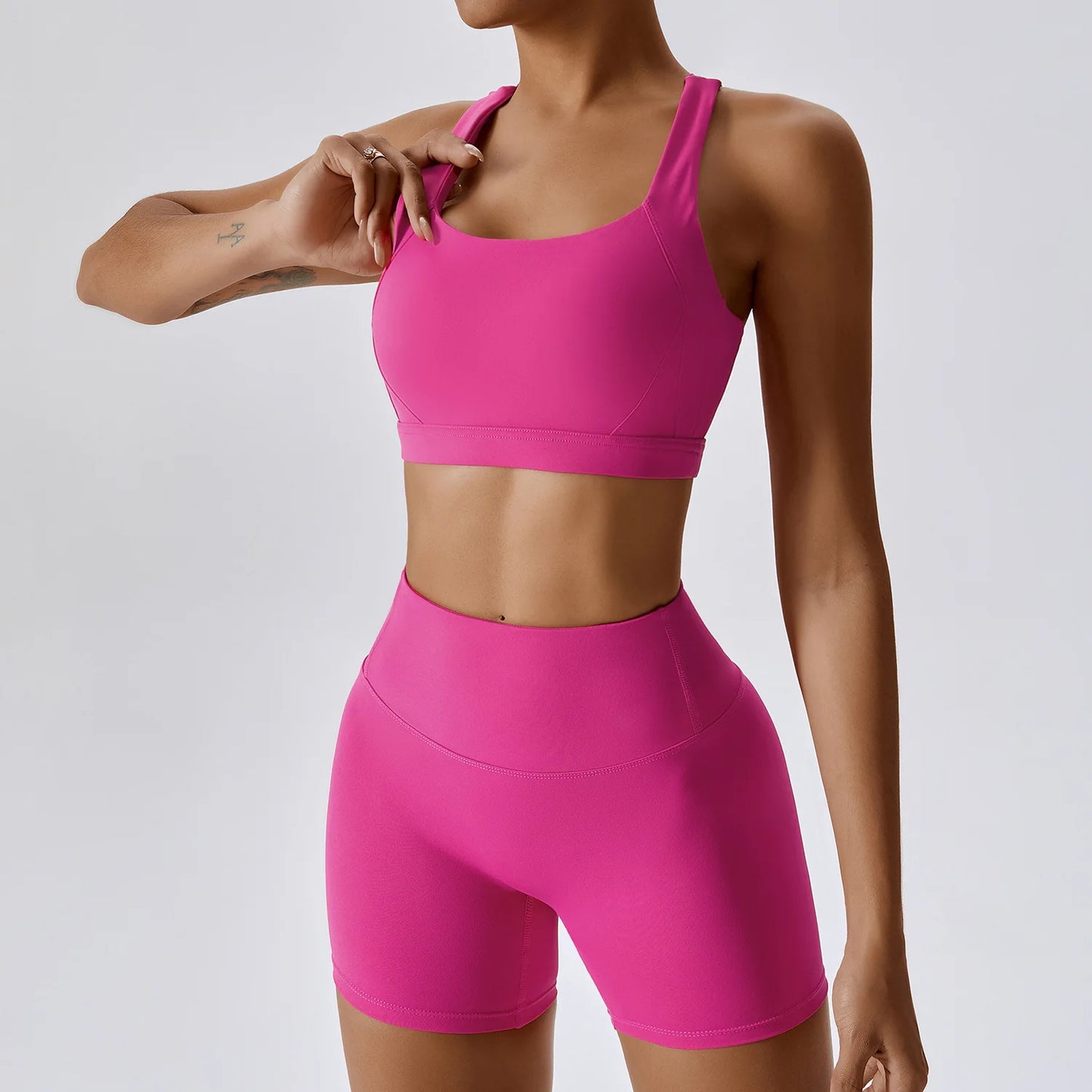Set 2PCS Sports Suit Women Gym