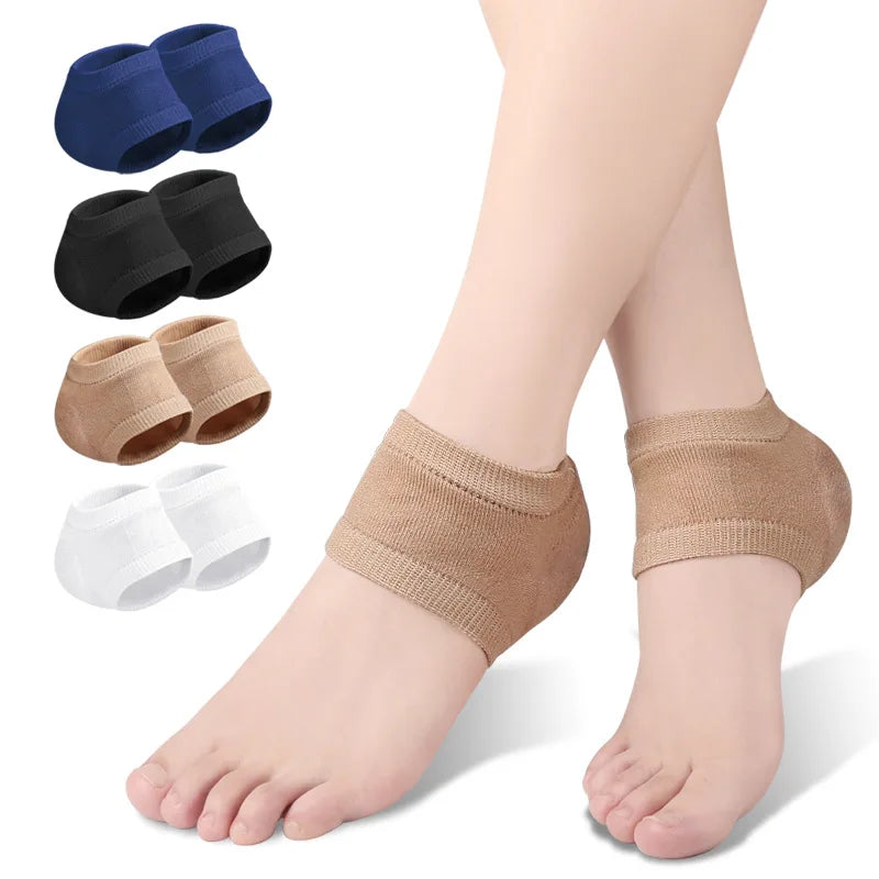 Pads Heel Cups Plantar Fasciitis Support Feet Care Skin Repair Cushion Half-yard Socks