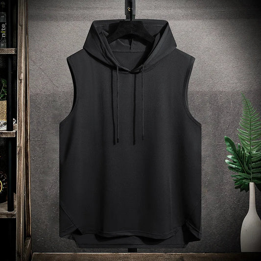 Short Sleeve Quick Dry  Tank Top Tees With Hoodies