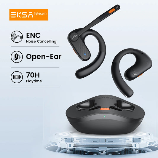 EKSA S30 Open-Ear Wireless Headphones, Air Conduction Bluetooth 5.3 Headset
