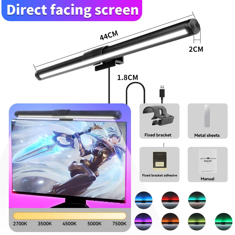 Curved LED Monitor Light Bar Rgb