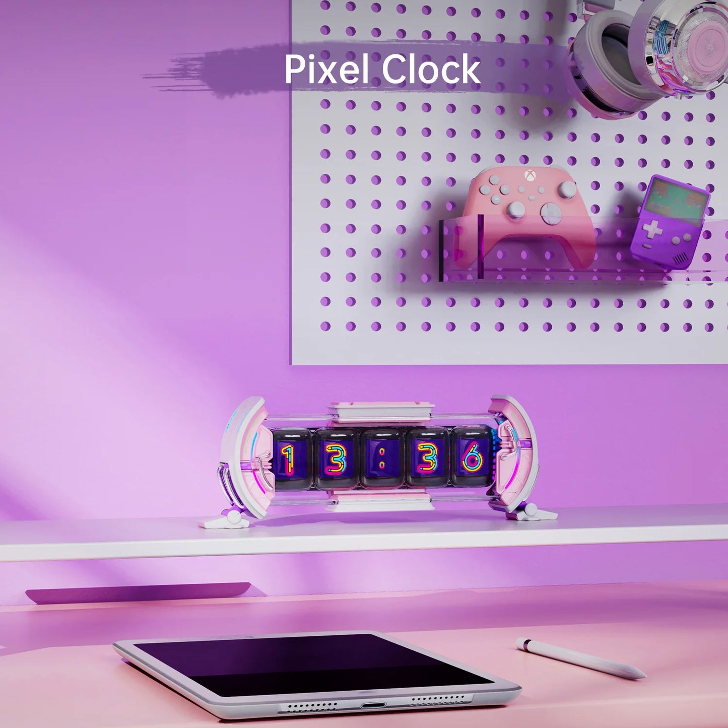 Divoom Times Gate - Cute Gaming Digital Clock with Smart App-Controlled