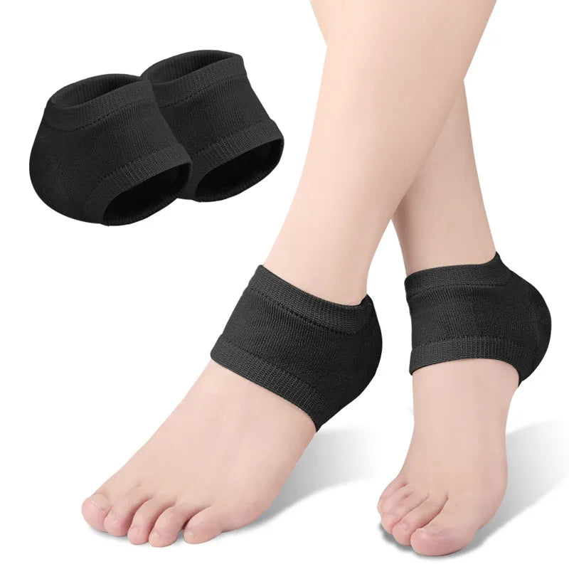 Pads Heel Cups Plantar Fasciitis Support Feet Care Skin Repair Cushion Half-yard Socks