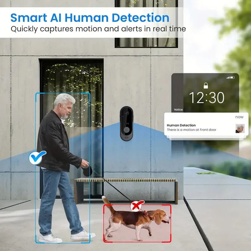 Smart Home DoorBell Night Vision Monitors HD