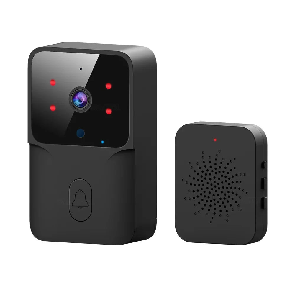 Smart Home WiFi Video Doorbell Wireless HD Camera with IR Alarm Night Vision Voice Talk Door Bell Intercom for Home Security